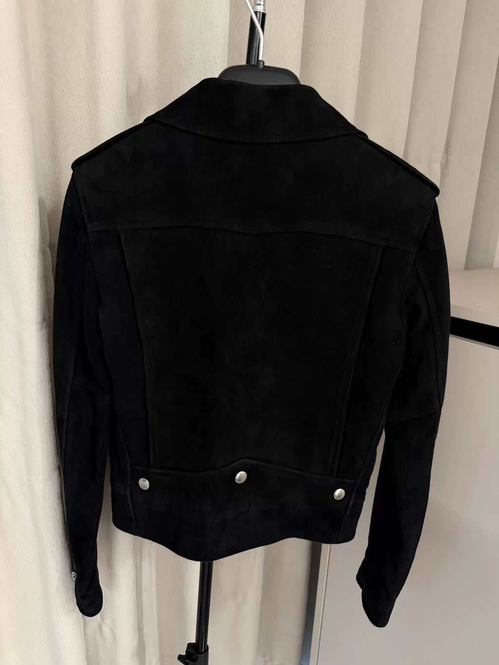 Saint Laurent FW17 Black Suede Lo1 Jacket