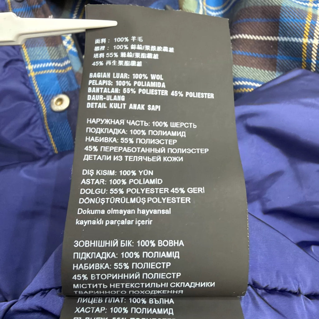 Prada Plaid Wool Cotton Coat
