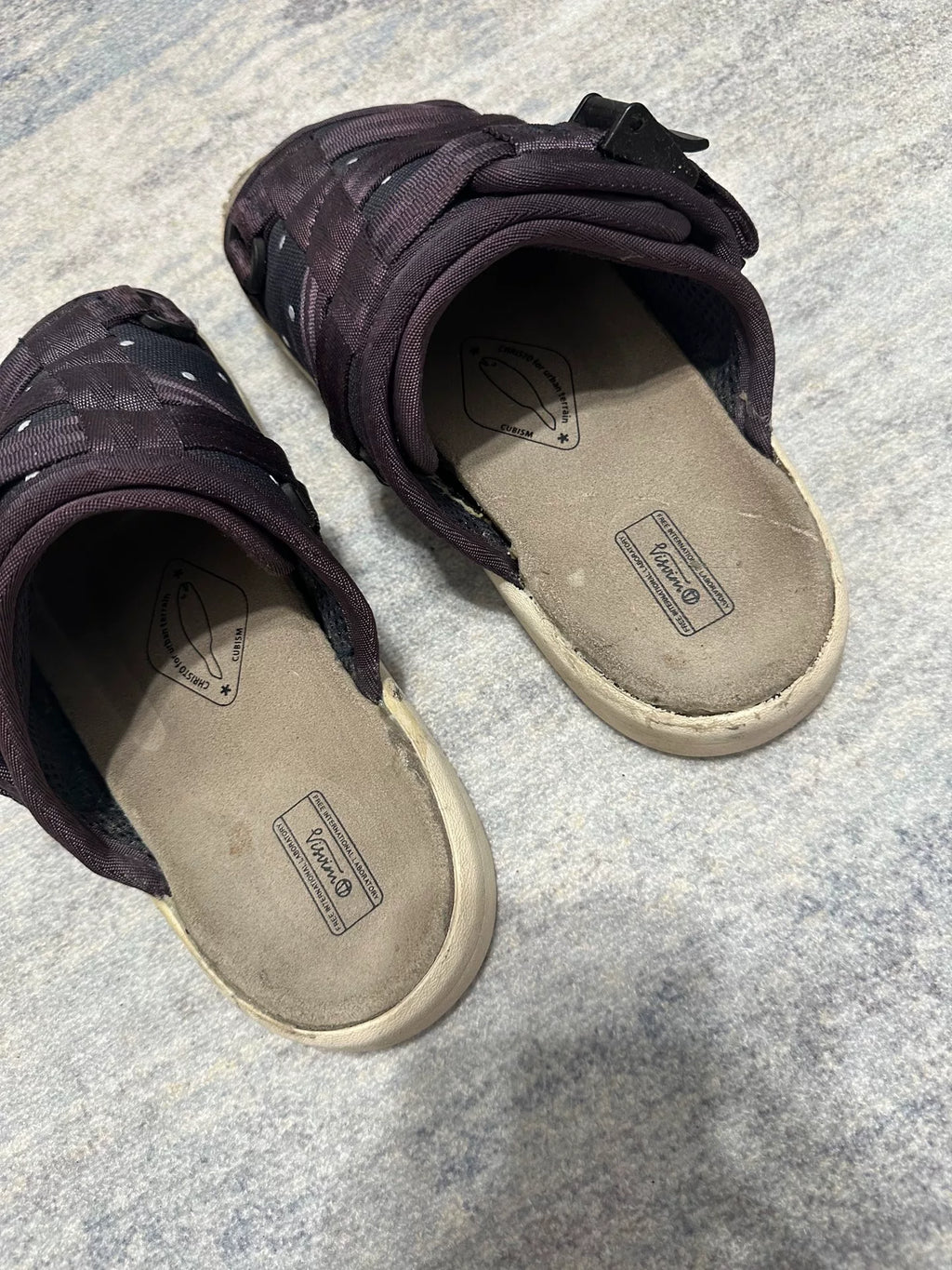 Visvim Purple Polka Dots Christo Slides