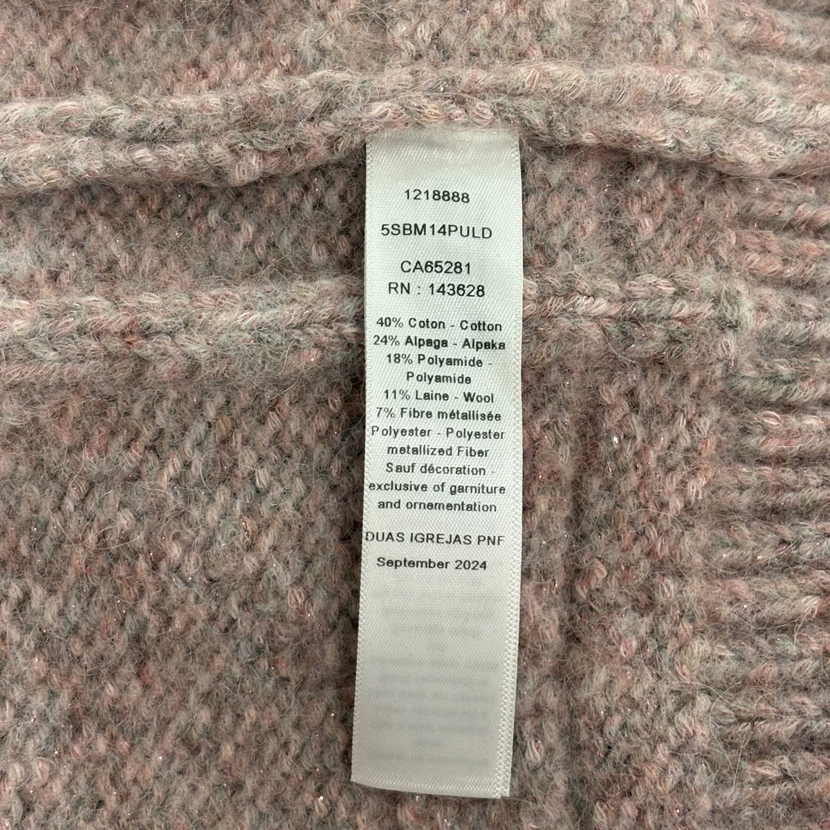 Dior Pink Little Bee Embroidery Cashmere Sweater