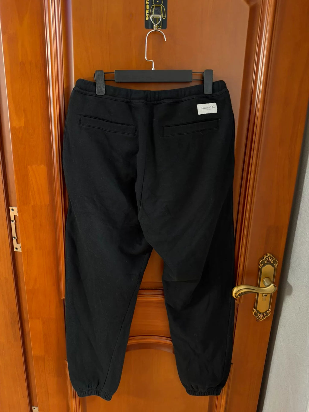 Dior Black Cashmere Blend Cuffed Pants