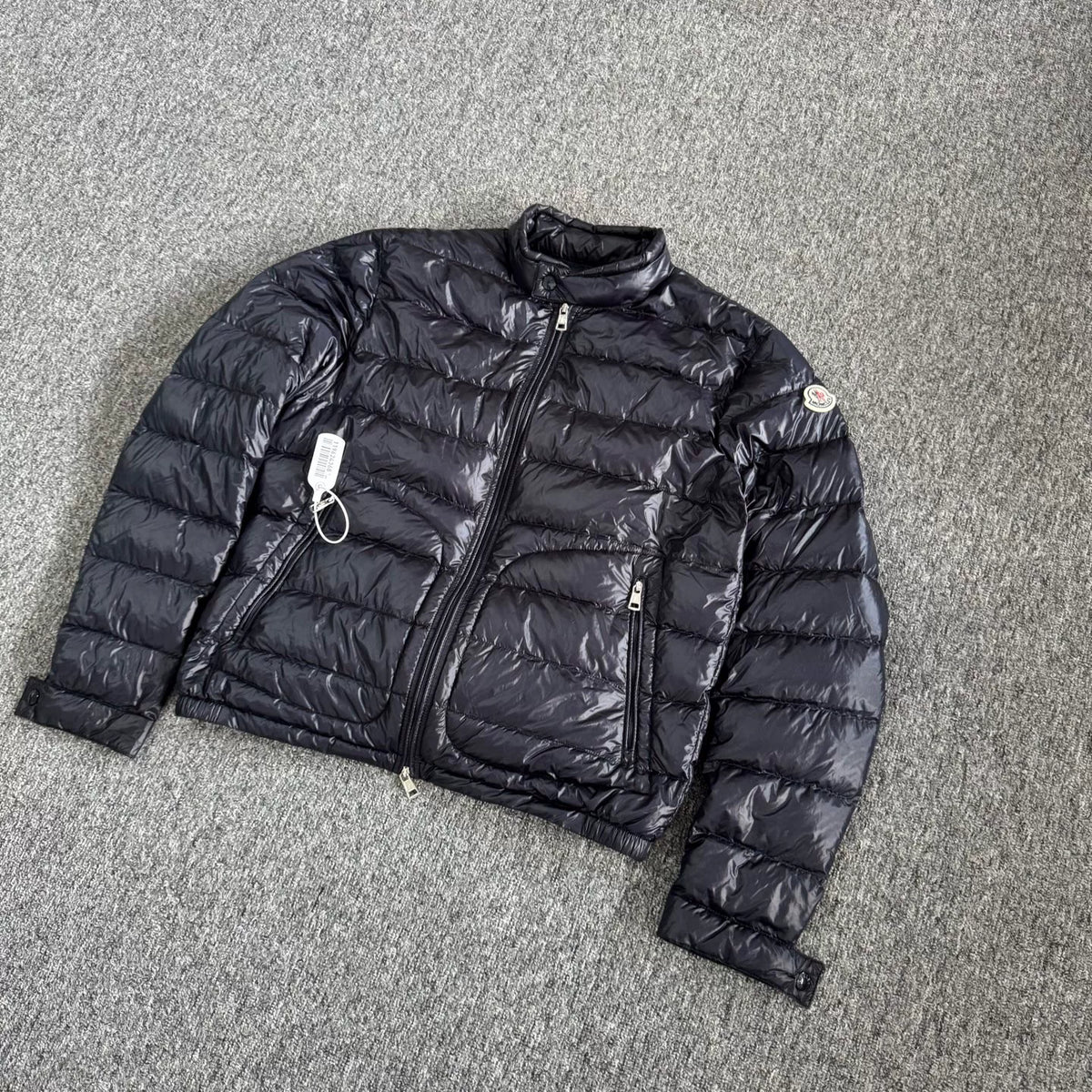 Moncler ACORUS Navy Blue Stand-Collar Down Jacket