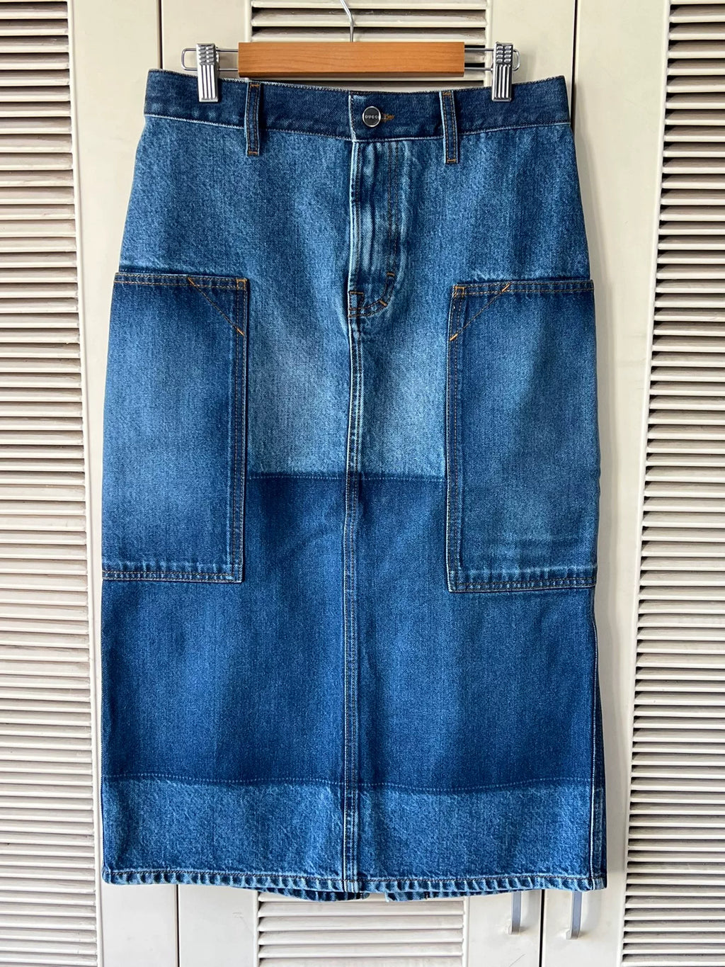 Gucci Pocket Denim Skirt