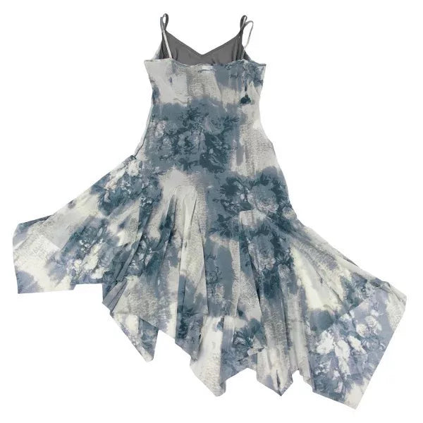 Jean Paul Gaultier Vintage Blue Floral Mesh Dress