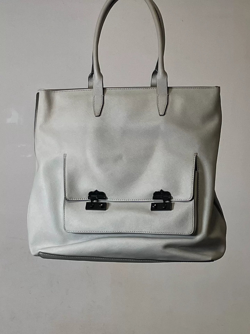 Alexander McQueen Silver Moon Grey Handbag
