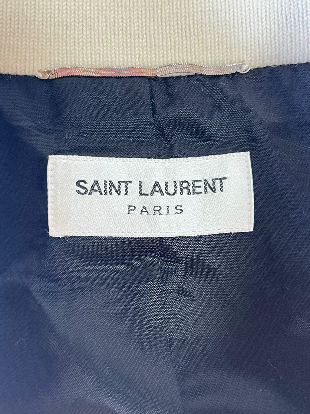 Saint Laurent Varsity Teddy Wool Jacket