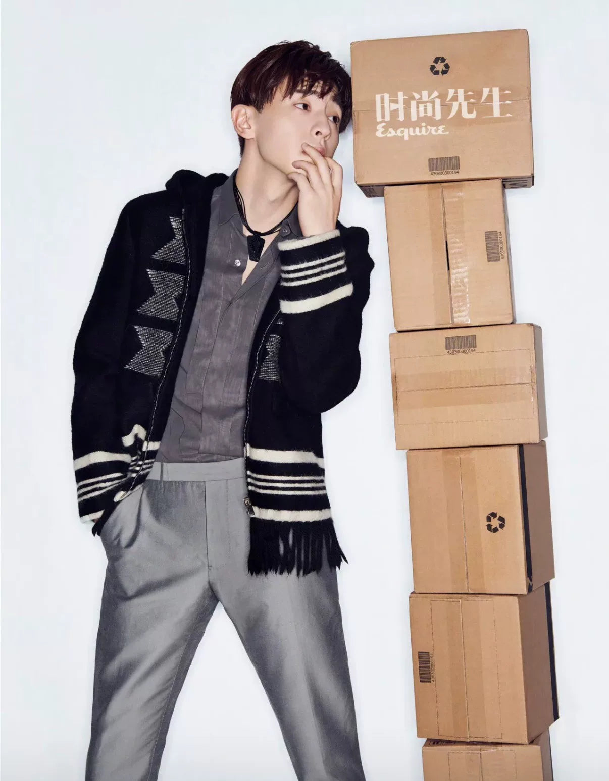 Saint Laurent Slp18fw Coat Black Alpaca Wool Fringe Hooded Jacket