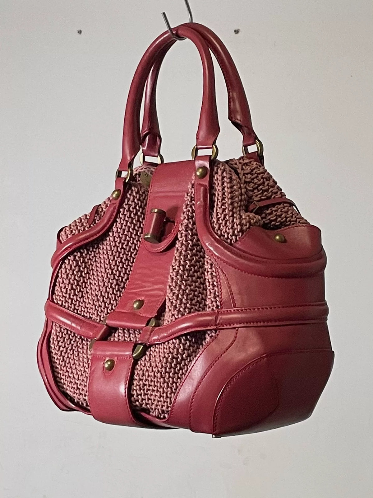Alexander McQueen | Cinnabar Red Biker Bag