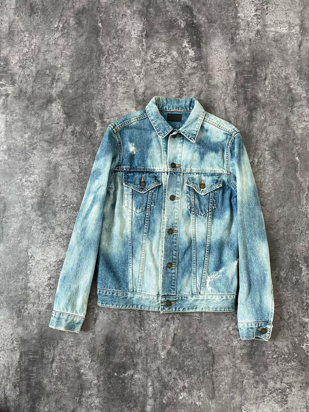 Saint Laurent SS17 Distressed Sweet Dreams  Denim Jacket