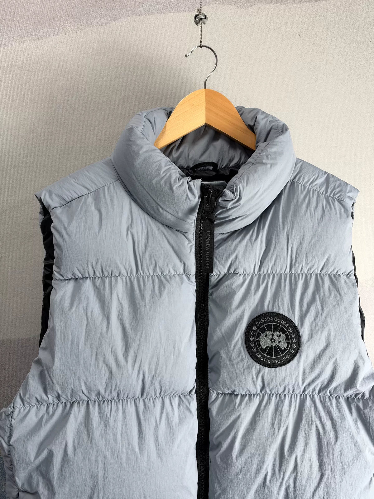 Canada Goose SS25 Grey Blue Logo Down Vest