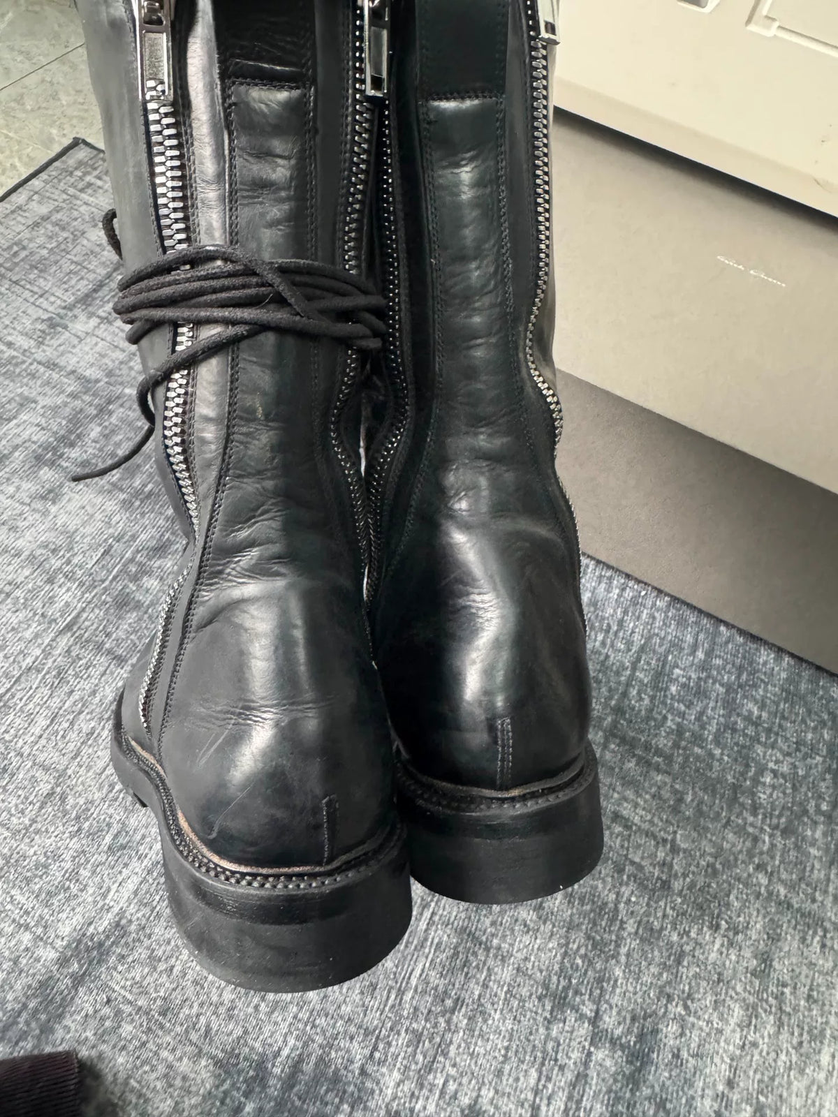 Rick Owens mainline heavy-duty high-top boots