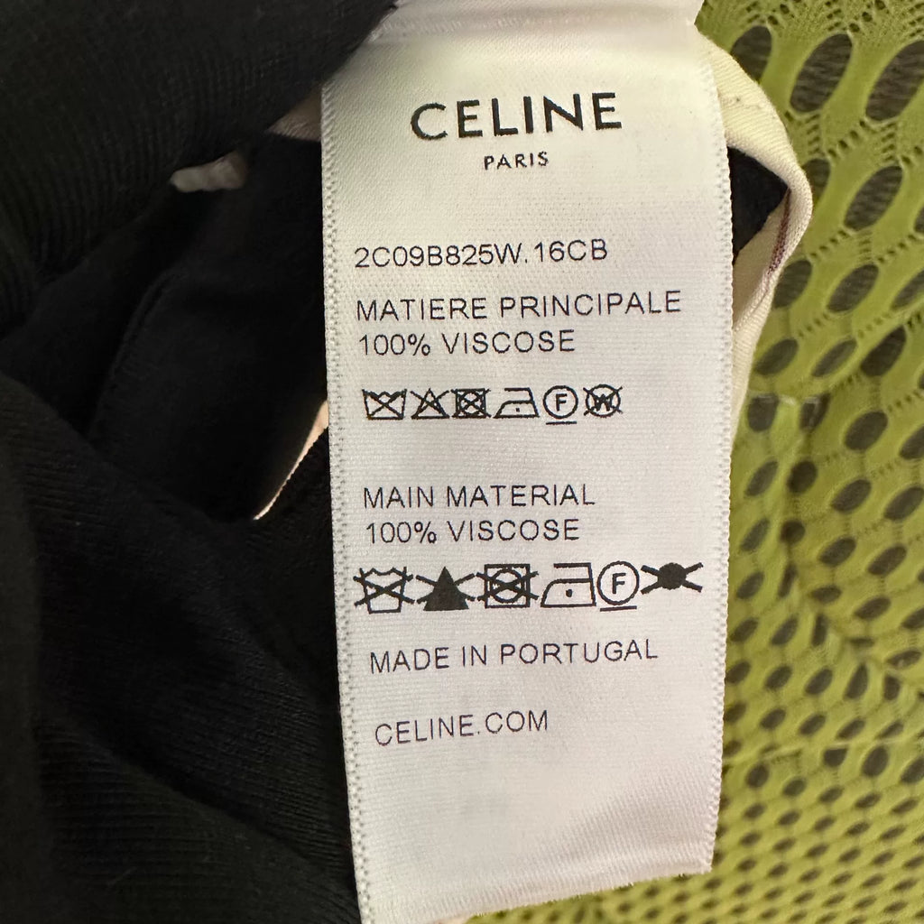 Celine Off-White Burgundy Striped Arc De Triomphe Cuban Collar Short Sleeve Shirt