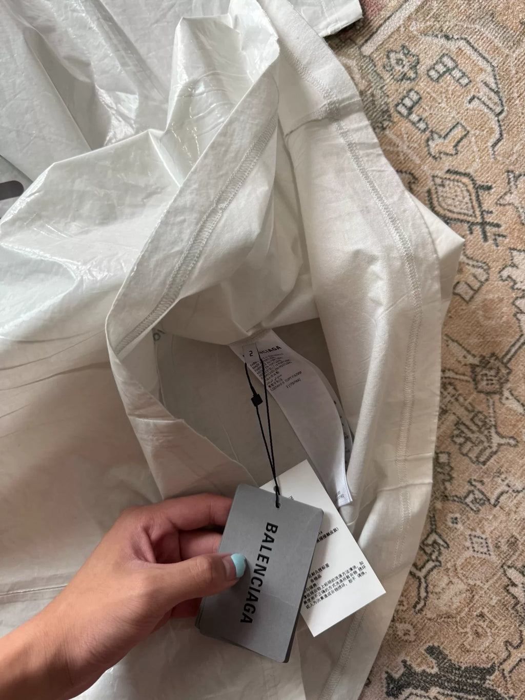 Balenciaga 303 Loading Special Material Short Sleeve Shirt