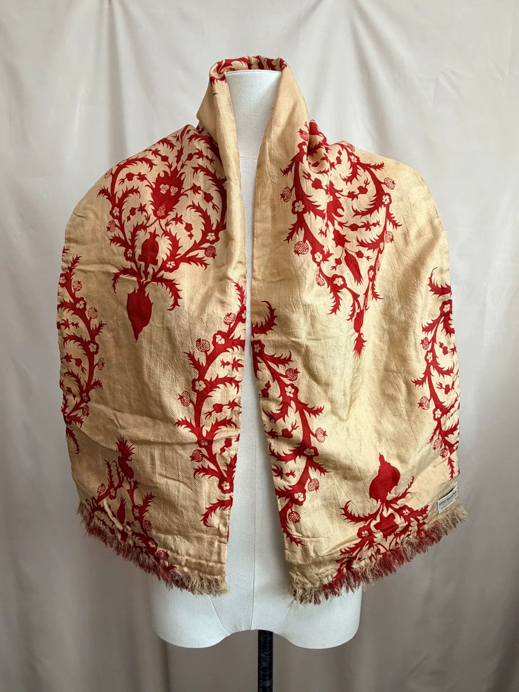 Dries Van Noten Embroidered Tassel Scarf