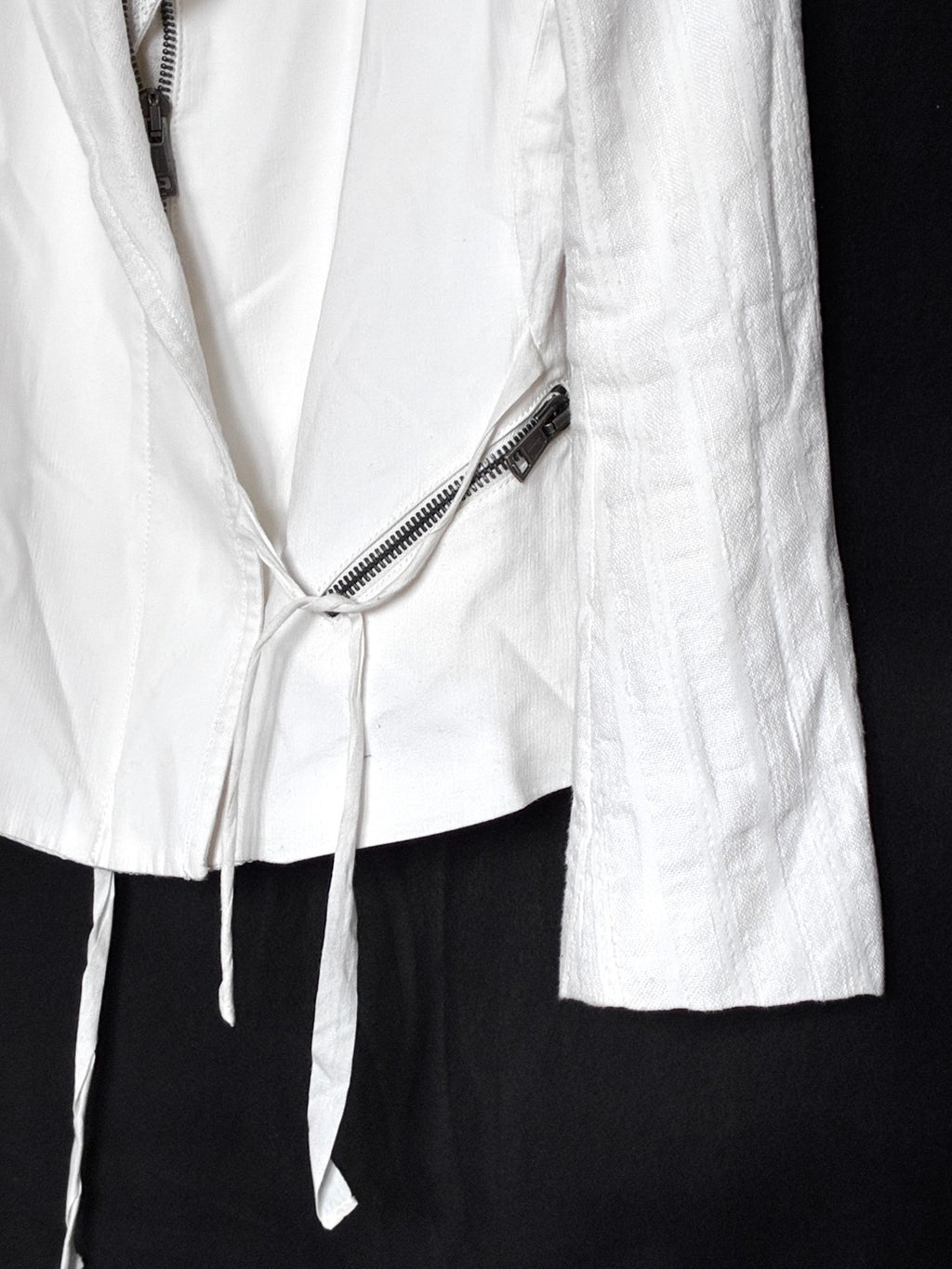 Ann Demeulemeester 97SS White Label Lace-Up Jacket