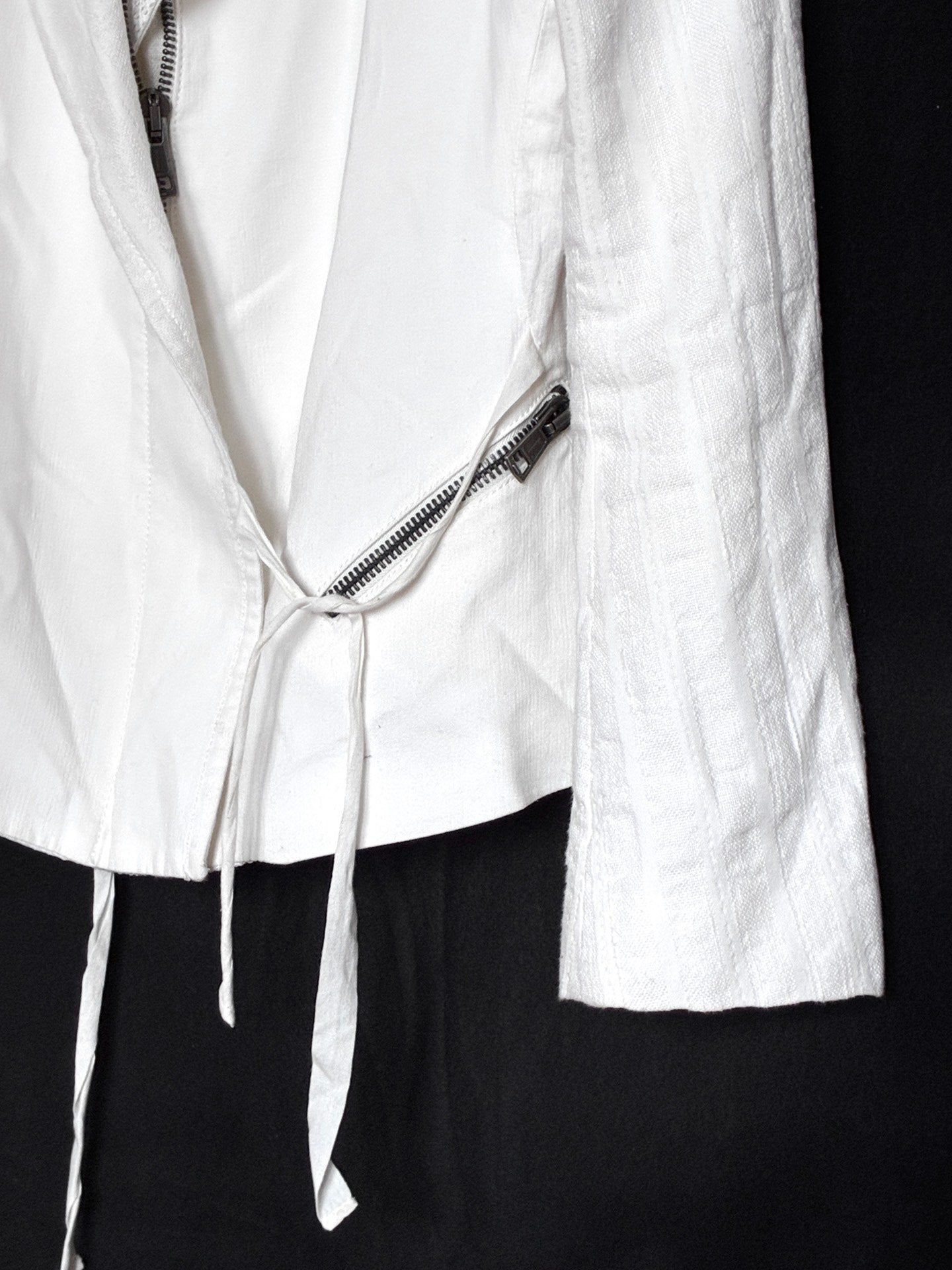 Ann Demeulemeester 97SS White Label Lace-Up Jacket