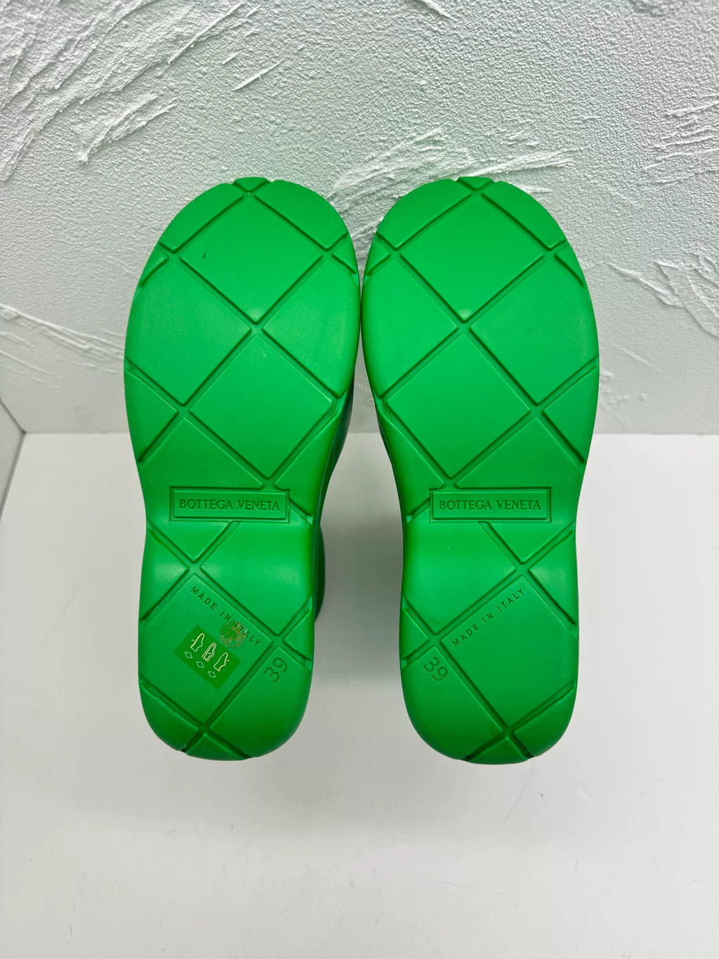 Bottega Veneta Puddle Green Rubber Boots