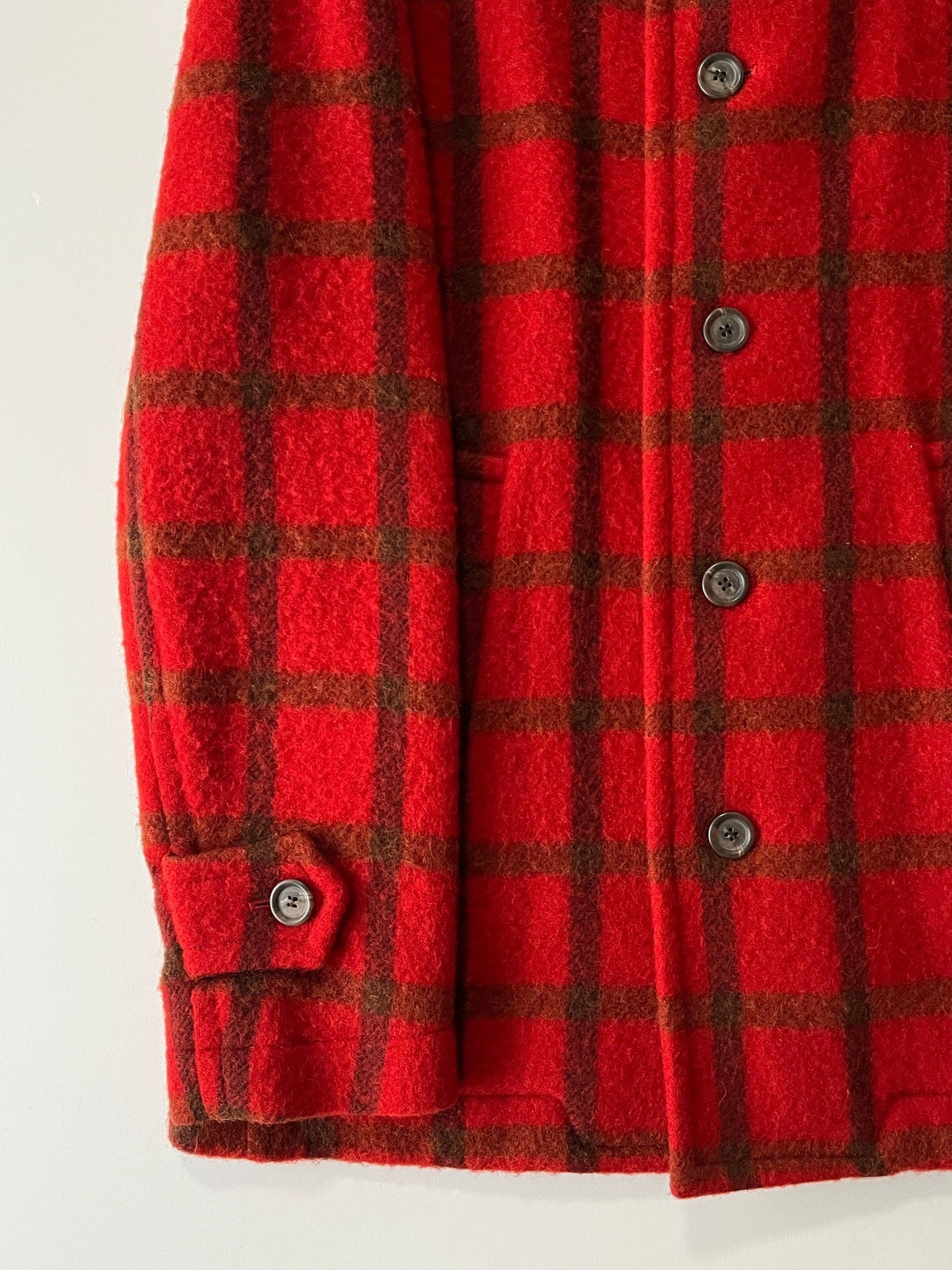 Dries Van Noten 1990s Check Wool Coat