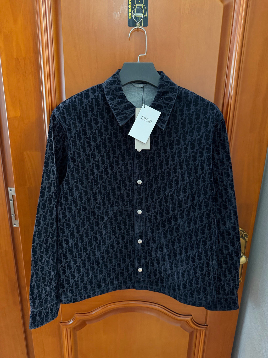 Dior All-Over Logo Flocked Shirt