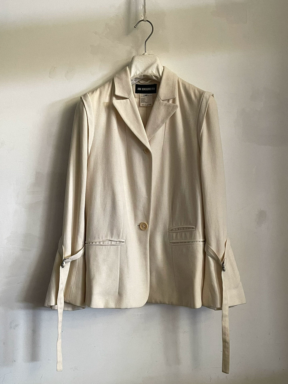 Ann Demeulemeester FW07 Short Collar Fleece Wool Jacket
