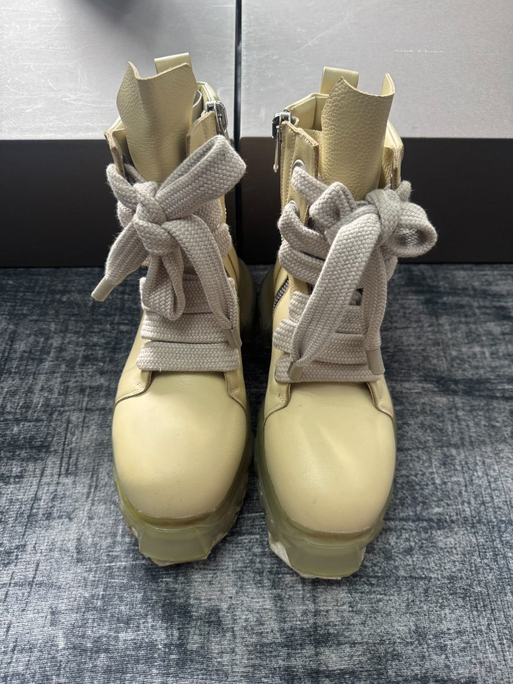 Rick Owens Thick-Lace Boots