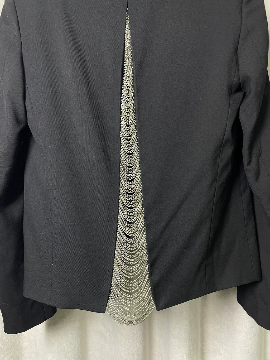 Saint Laurent Paris 14SS Wool Cuban Chain Blazer