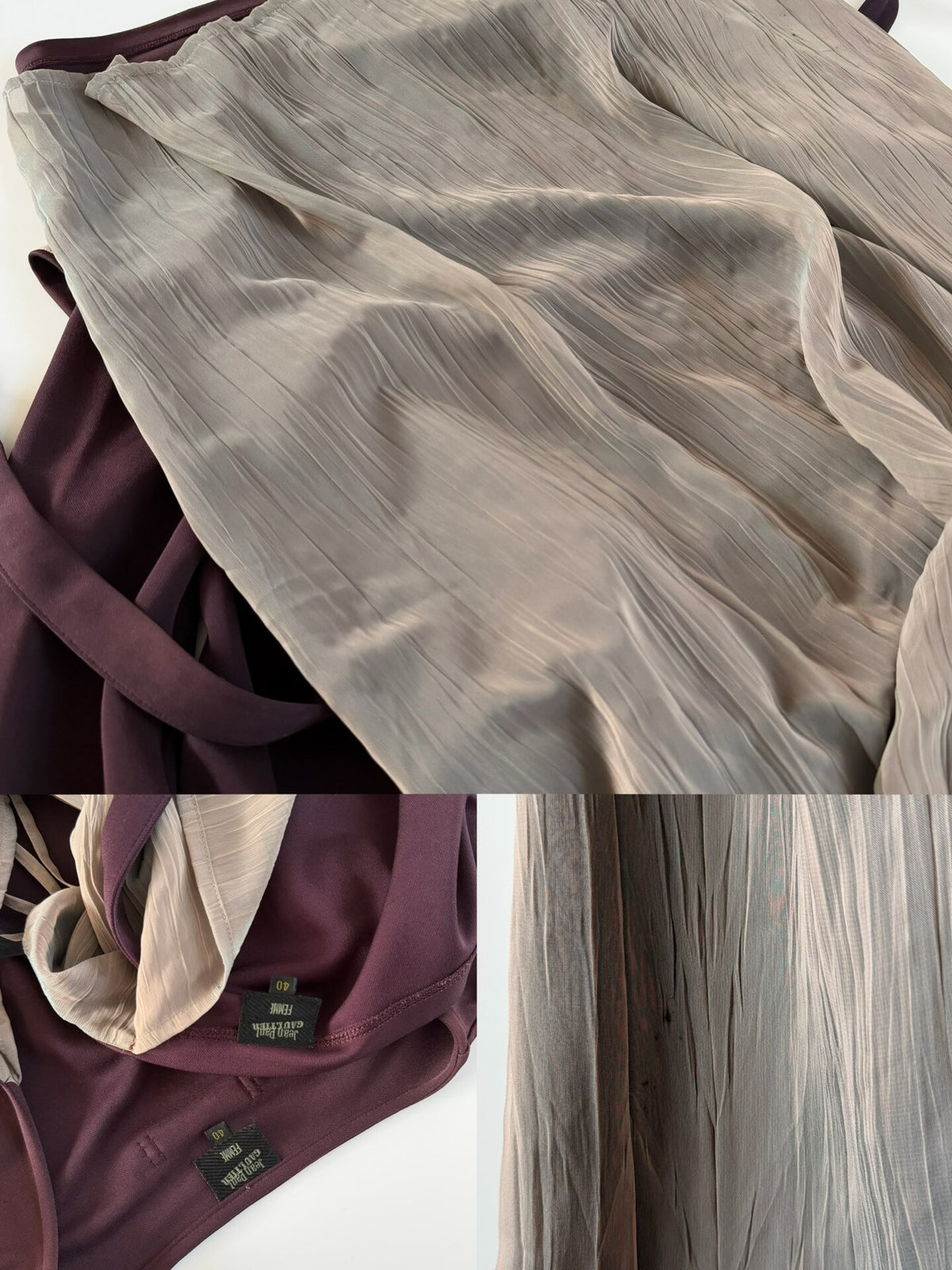 Jean Paul Gaultier Set 1990s runway top + skirt