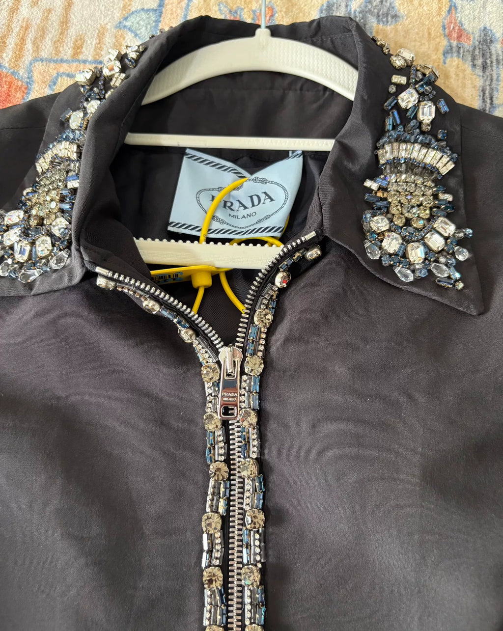Prada Rhinestone Panel Jacket