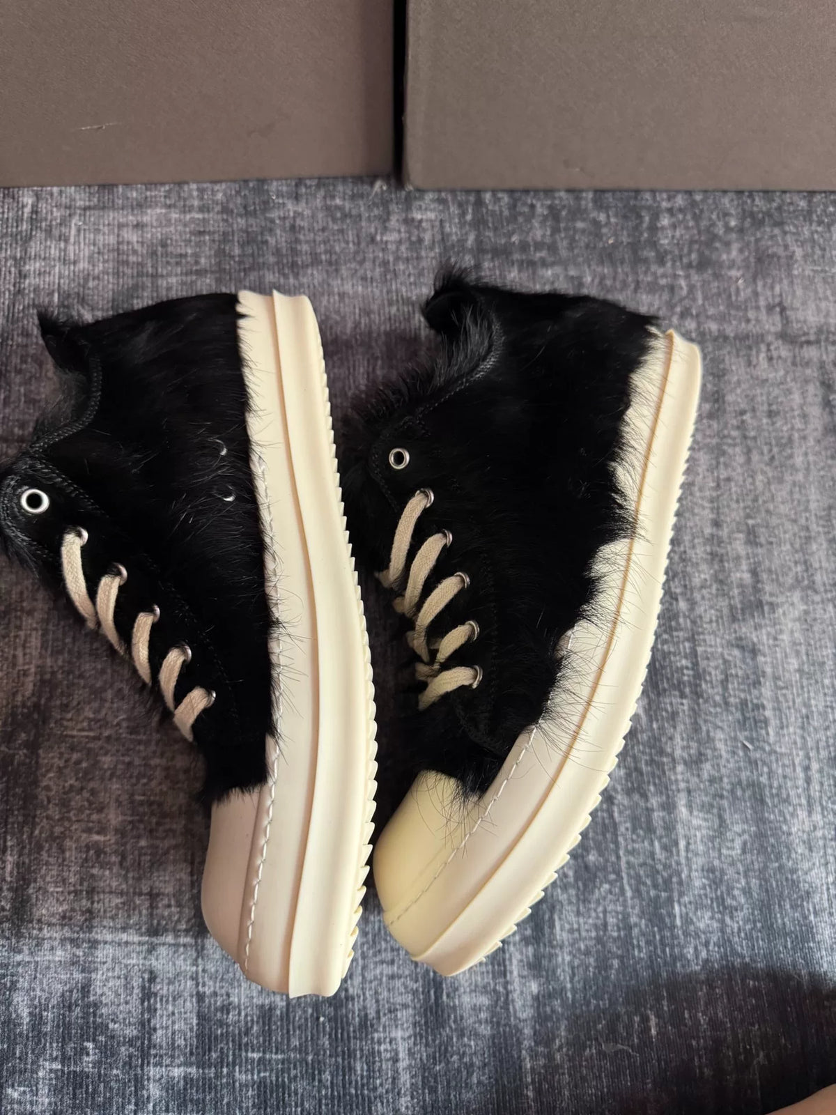 Rick Owens Pony High-Top Sneakers