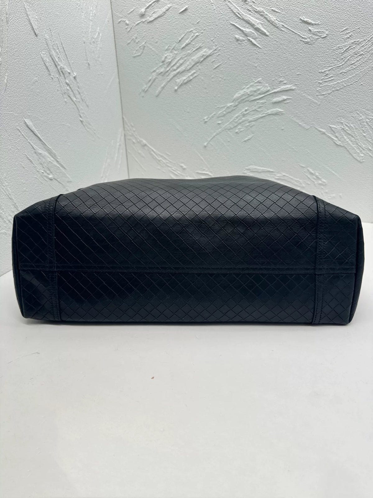 Bottega Veneta Black Woven Leather Tote Bag