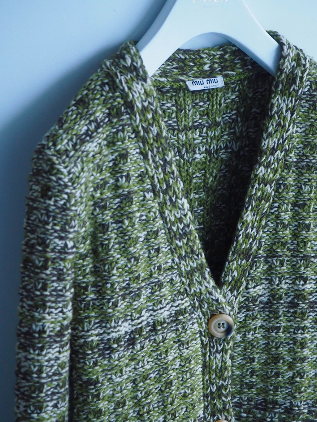 Miu Miu 2000s Three-Color Knit Cardigan