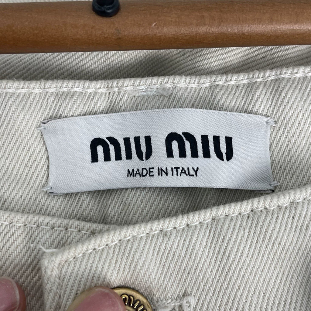 Miu Miu pocket logo jeans