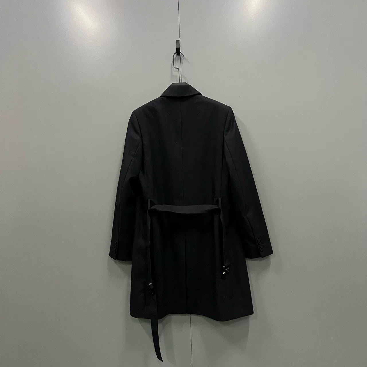 Dior Black Belted Coat