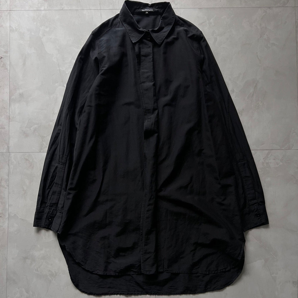 Ann Demeulemeester Silk Blend Long Shirt