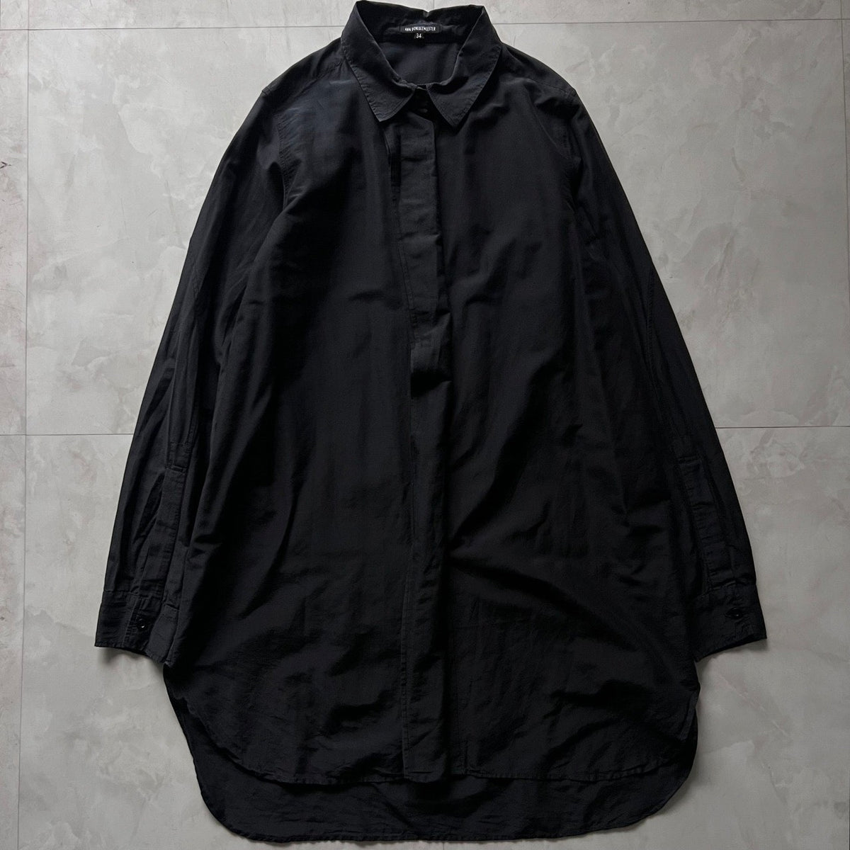 Ann Demeulemeester Silk Blend Long Shirt