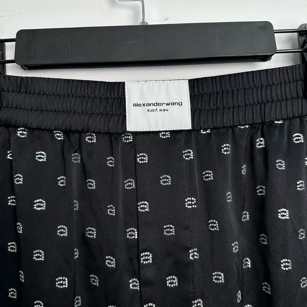Alexander Wang Rhinestone Straight Casual Long Pants