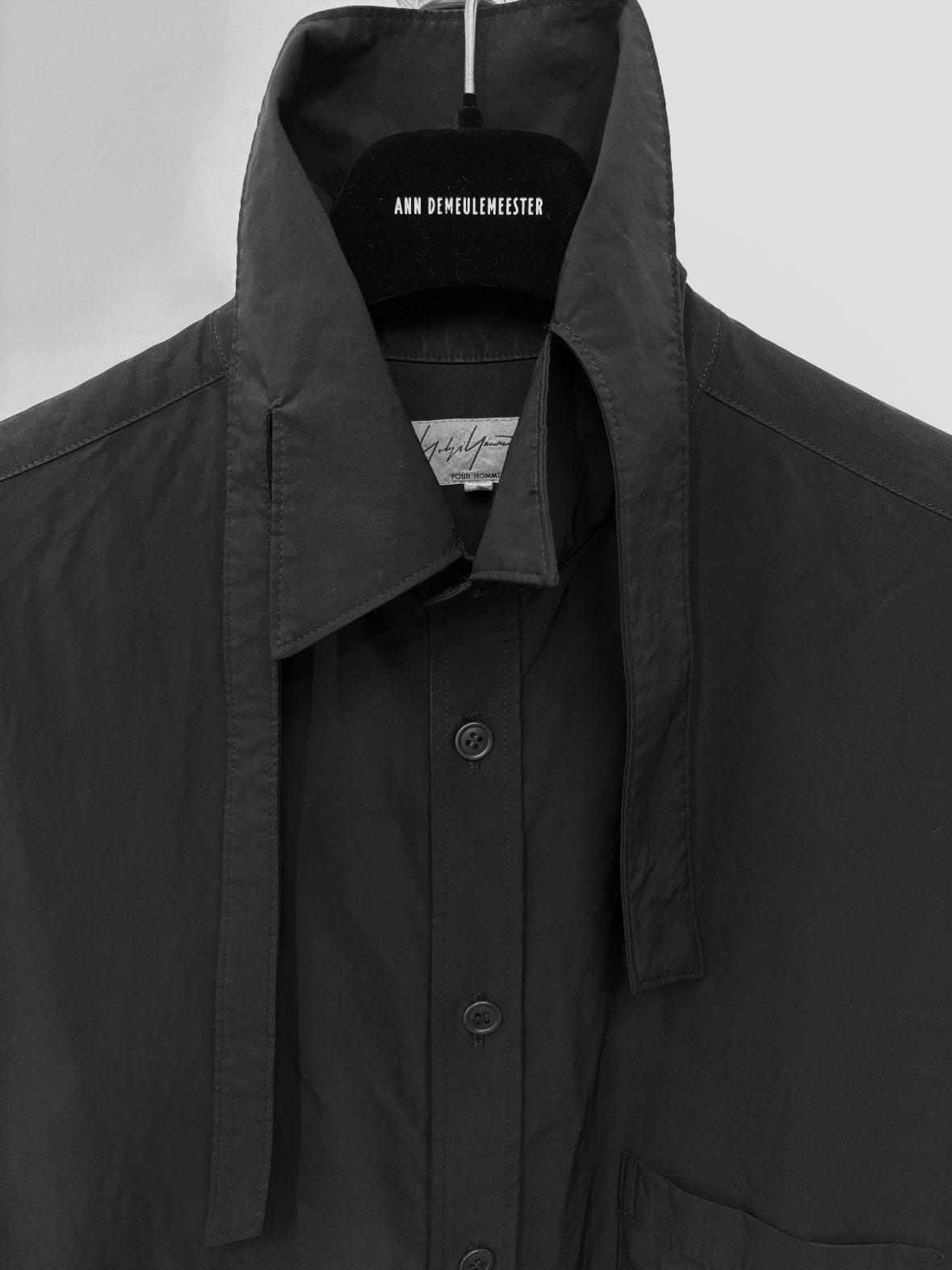 Yohji Yamamoto FW17 Runway Bow-Tie Shirt