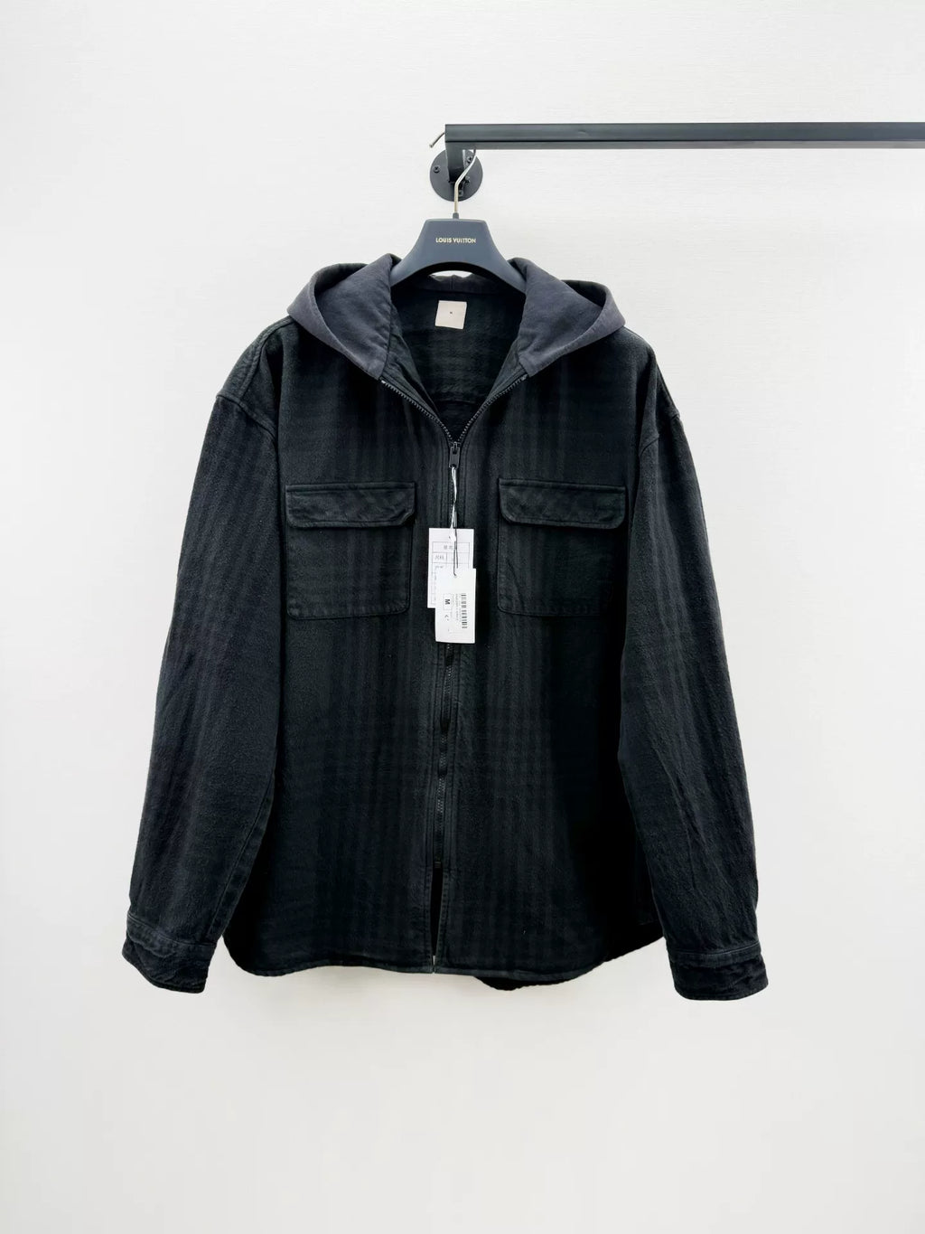 Yeezy Season 5 Plaid Hooded Flannel Jacket