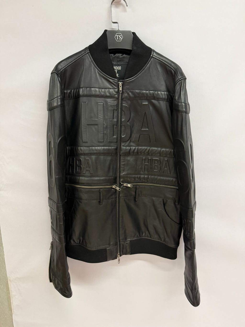Hood By Air HBA SS15 Shayne Oliver Embossed 69 Print Leather Jacket