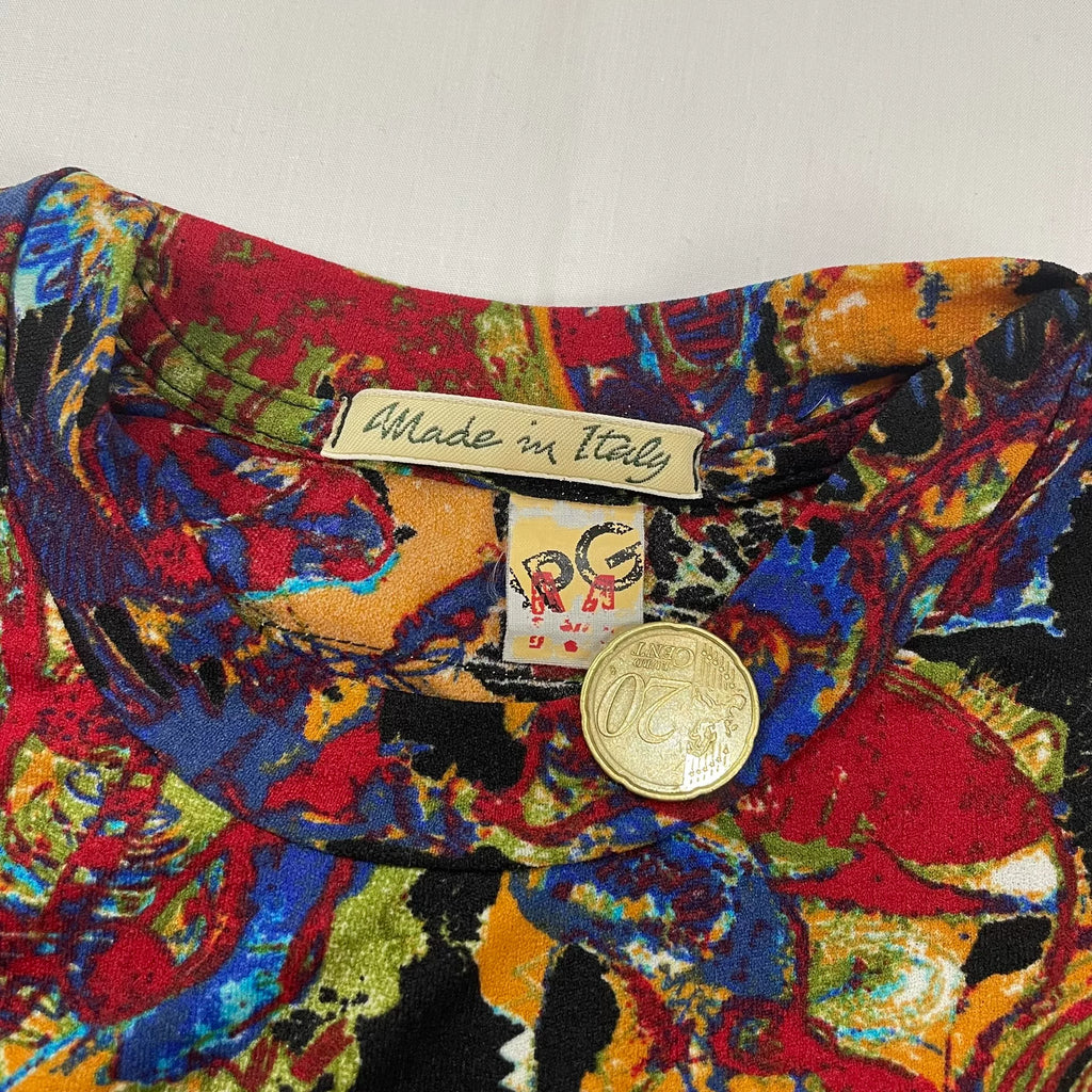 2000 Spring/Summer Jean Paul Gaultier Basquiat Print Stretch Long-Sleeve T-Shirt