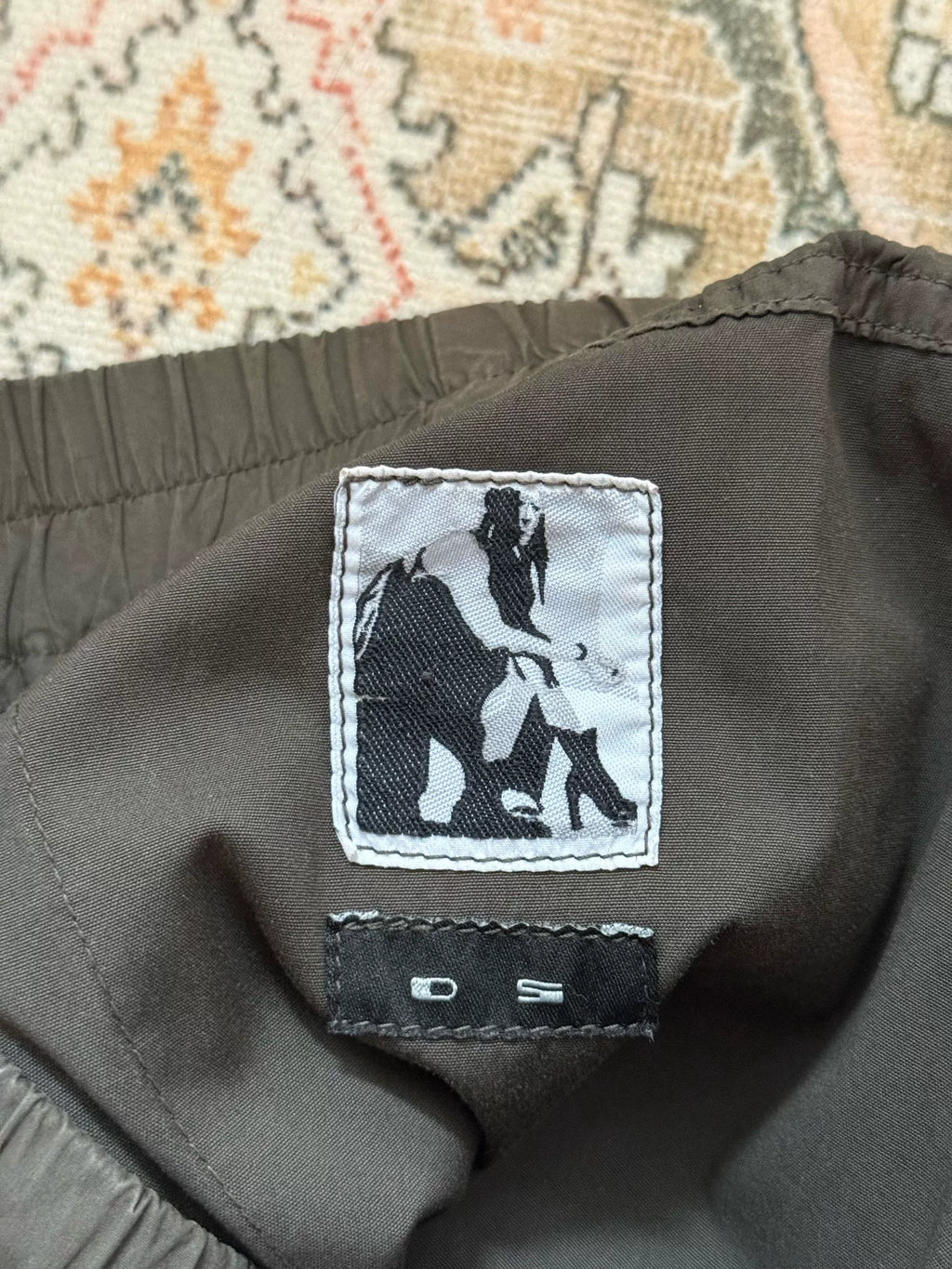 Rick Owens Hard Canvas Double Ring Pants