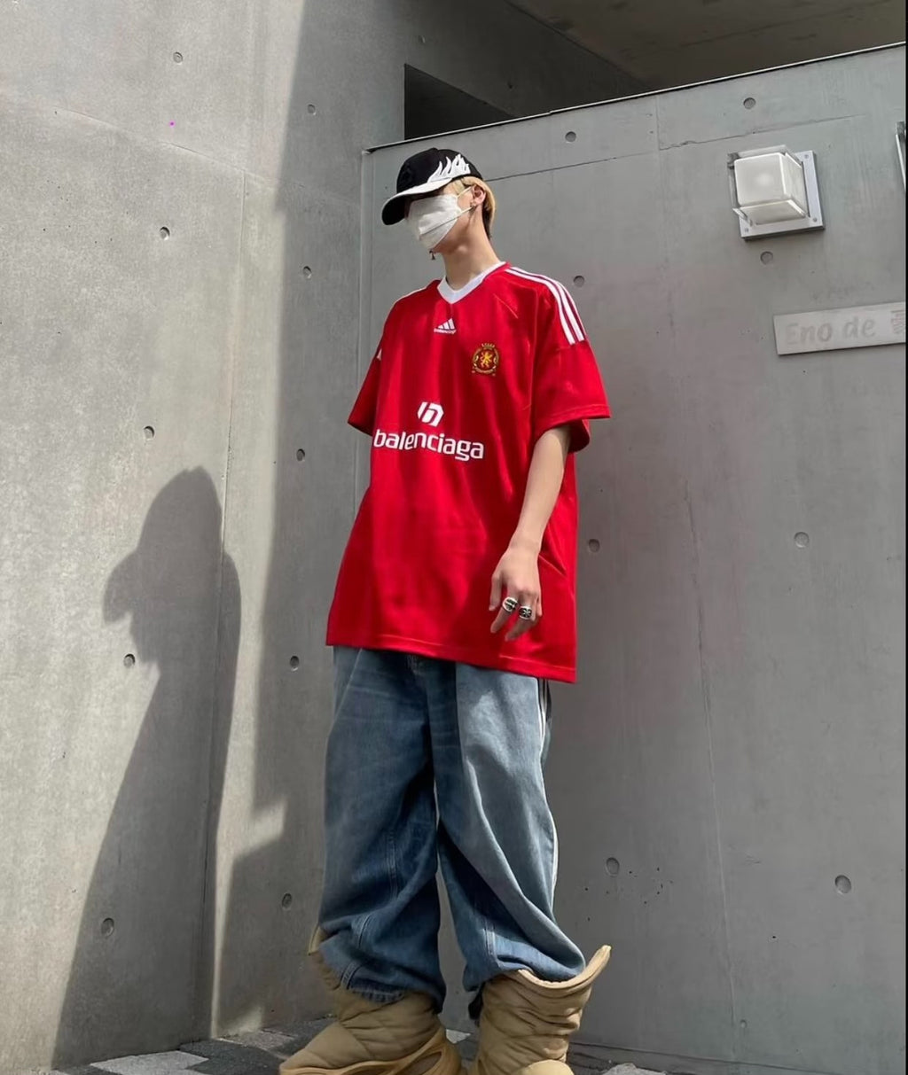 Balenciaga x adidas Collab Manchester United Jersey