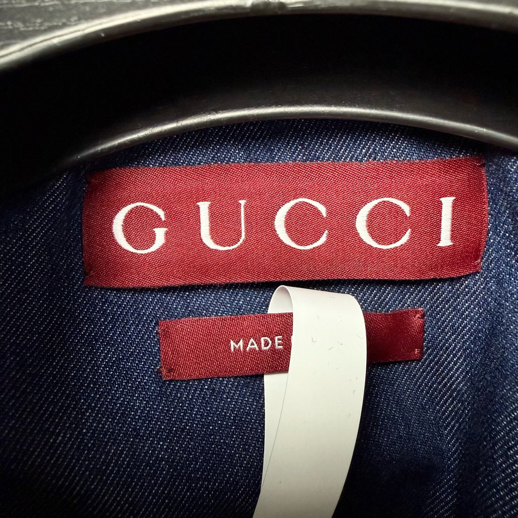 Gucci Floral Embroidered Denim Shirt