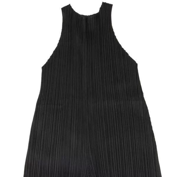Issey Miyake Vintage Black Pleated Jumpsuit