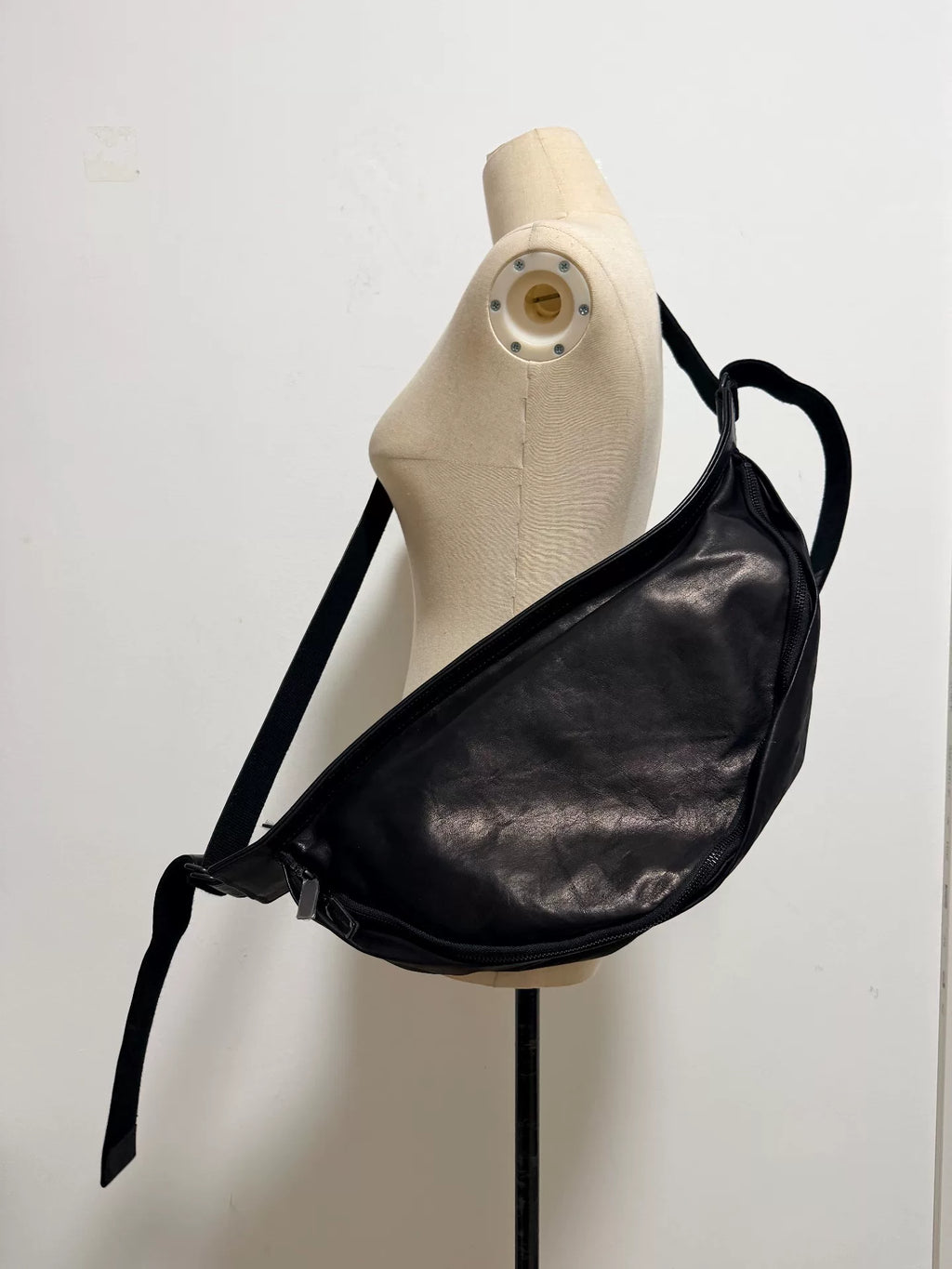 Yohji Yamamoto horsehide backpack shoulder bag