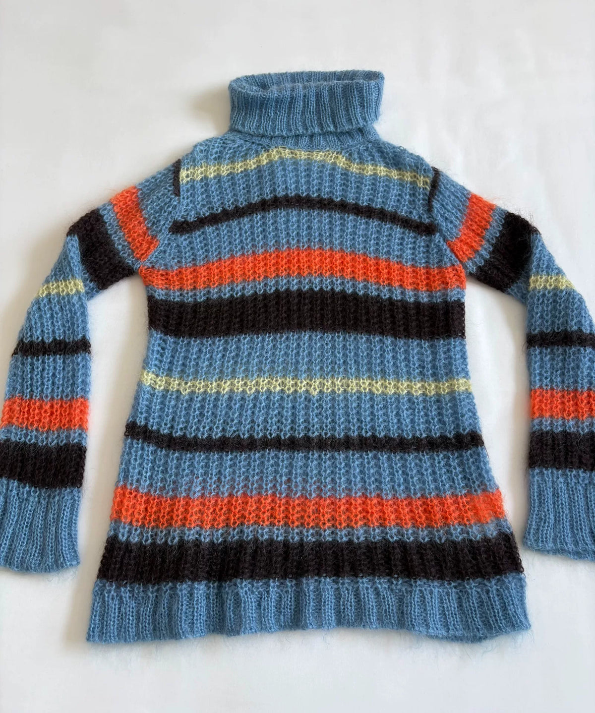 Junya Watanabe Mohair Panel Striped Vintage Knit Sweater