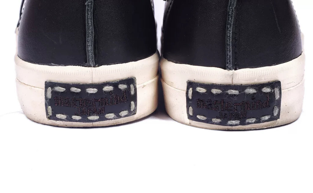 Mastermind Japan x Visvim Flynt Hi Skull Black Sneakers