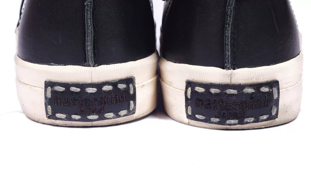 Mastermind Japan x Visvim Flynt Hi Skull Black Sneakers