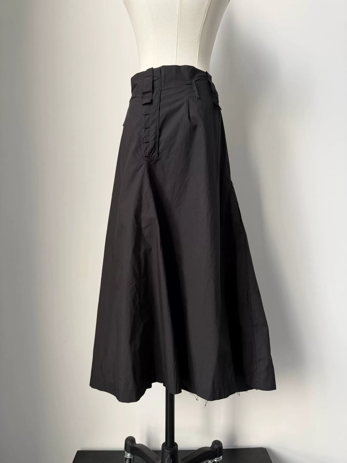 Issey Miyake Deconstructed Pleated Cotton Skirt