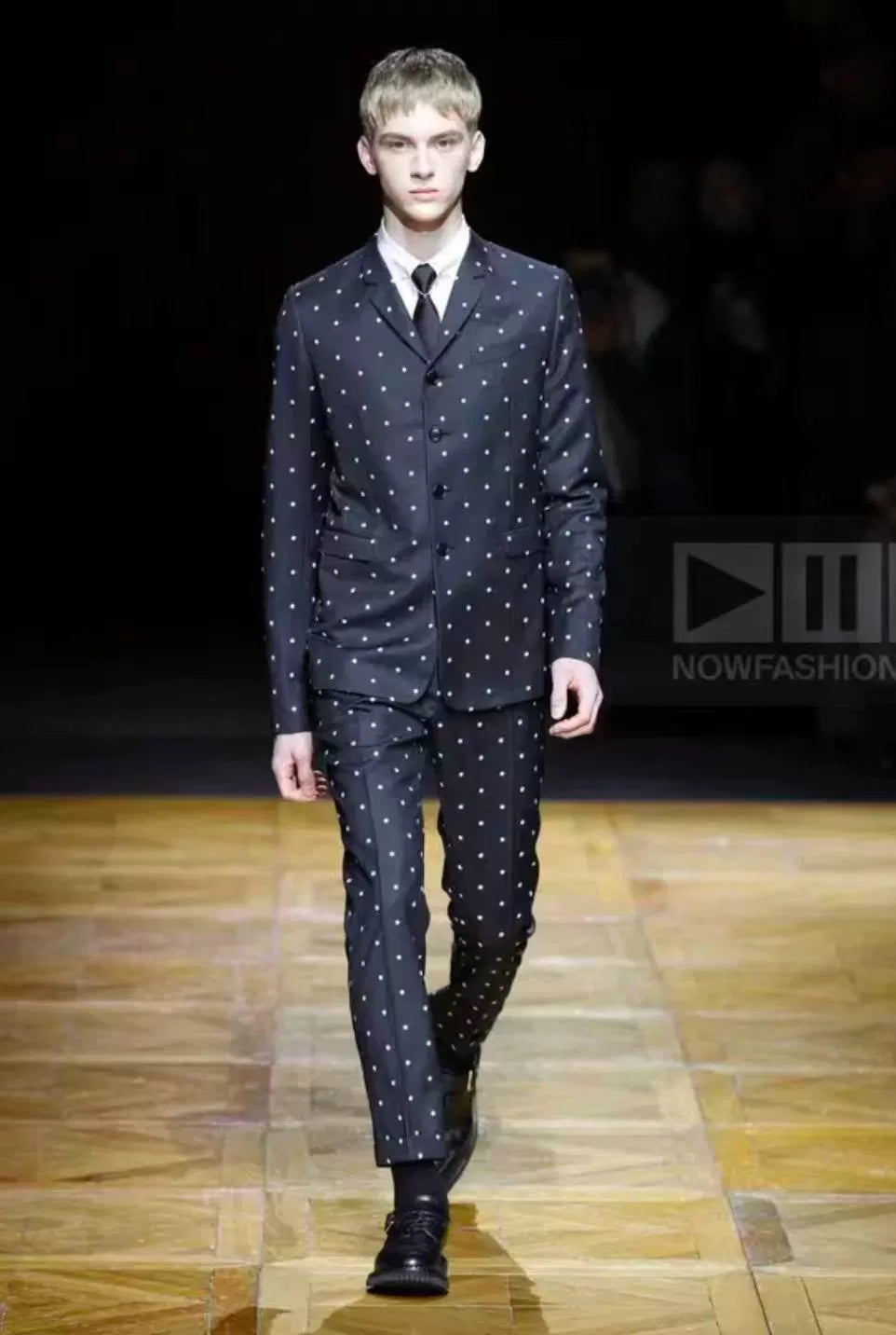 Dior Homme 14FW Runway Striped Suit
